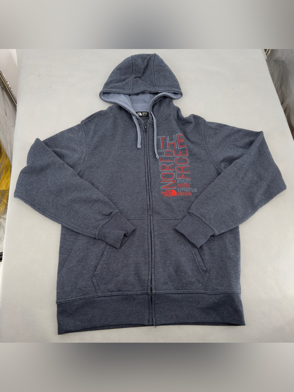 The North Face Blue Full Zip Hoodie Medium Mens